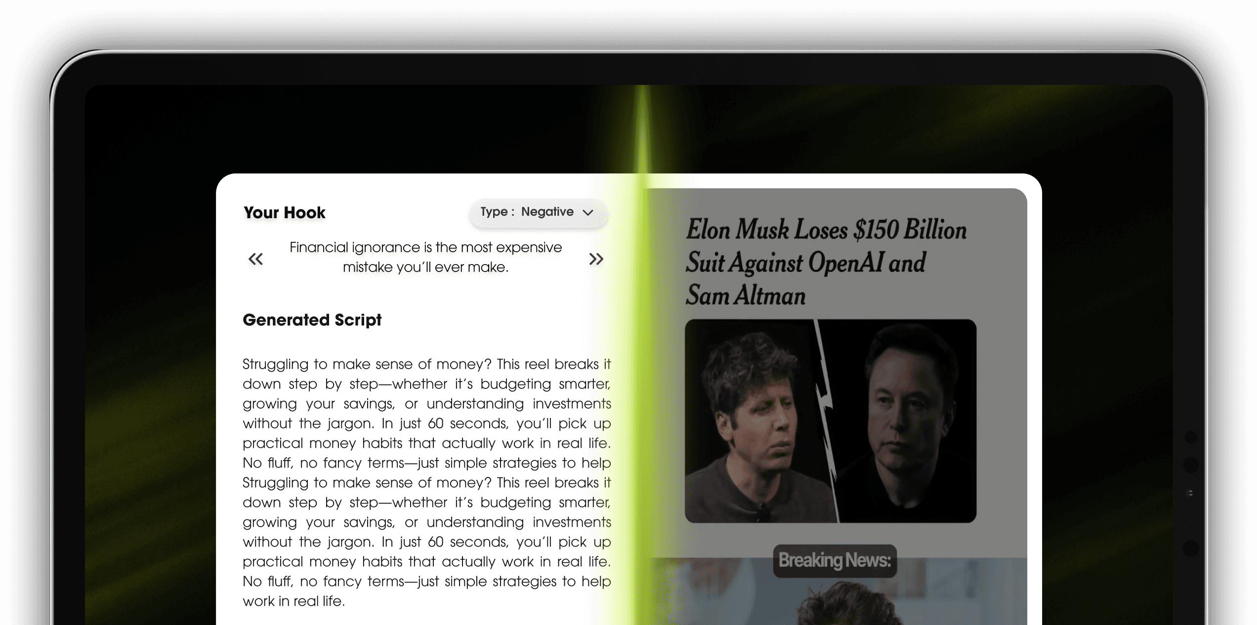 Content research preview
